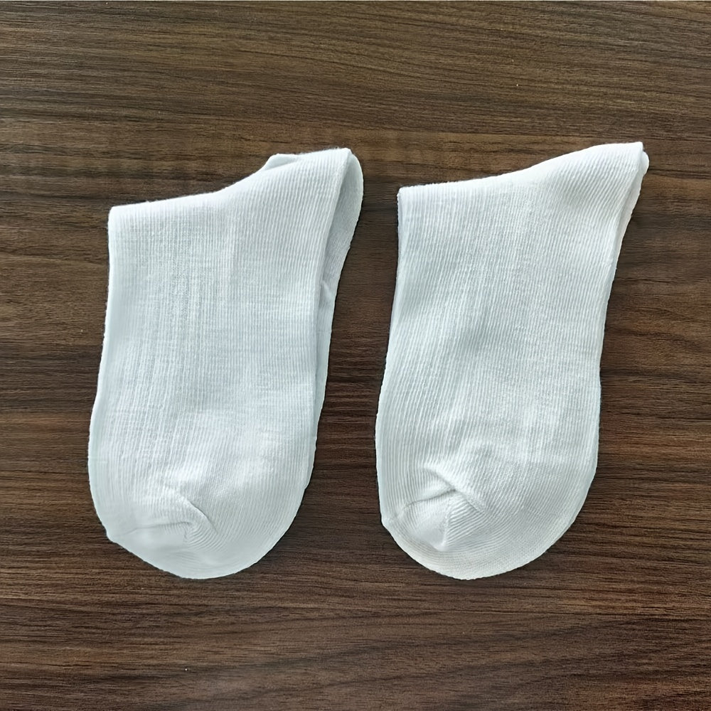 Erkaklar uchun bir rangli paypoqlar, 2 yoki 5 juftlik ko‘p to‘plamda, barcha mavsumlar uchun mos keladigan nafas oladigan o‘rta to‘pig‘li sport paypoqlari. Zamonaviy va suvsiz dizayn.
