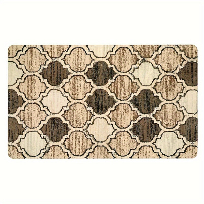 Alfombra de suelo cuadrada antideslizante, resistente a la suciedad, suave para sala de estar, cocina y baño