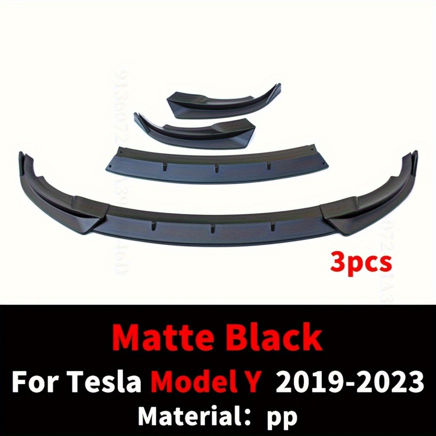 Tesla Model Y uchun orqa bumper lip guard, polishlangan PP styling aksessuarlar