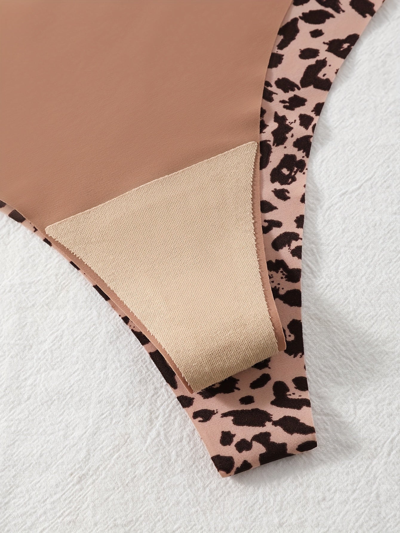 Women's Thong Panties Set 8 Pack Breathable Nylon Blend Seamless Low-Rise Medium Support