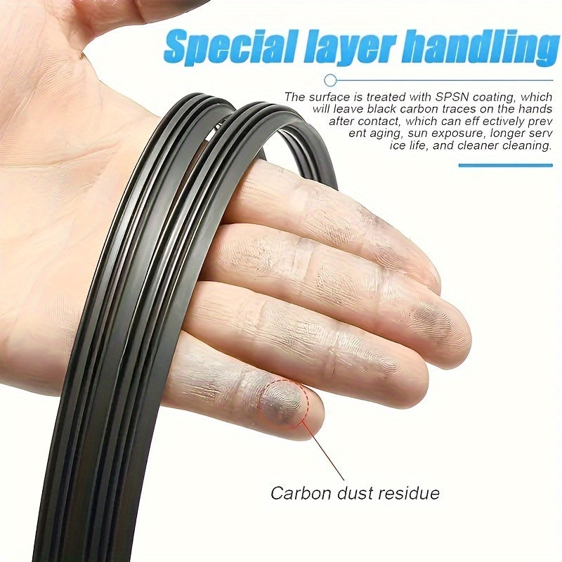 Car Wiper Rubber Strips Replacement 2/4 Pcs 70cm 27.6In Windshield Wiper Core