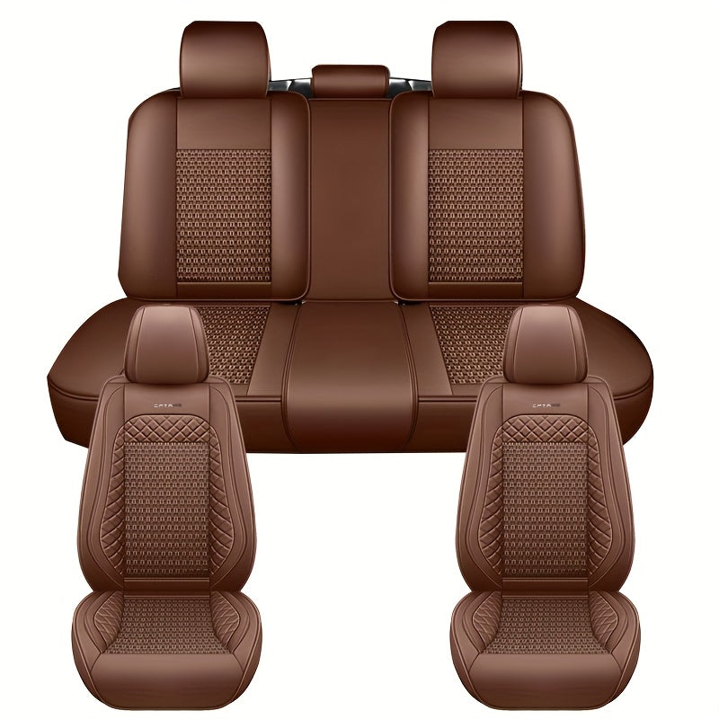Универсальные прочные чехлы на автомобильные сиденья износостойкие на пять человек, устойчивые к пятнам