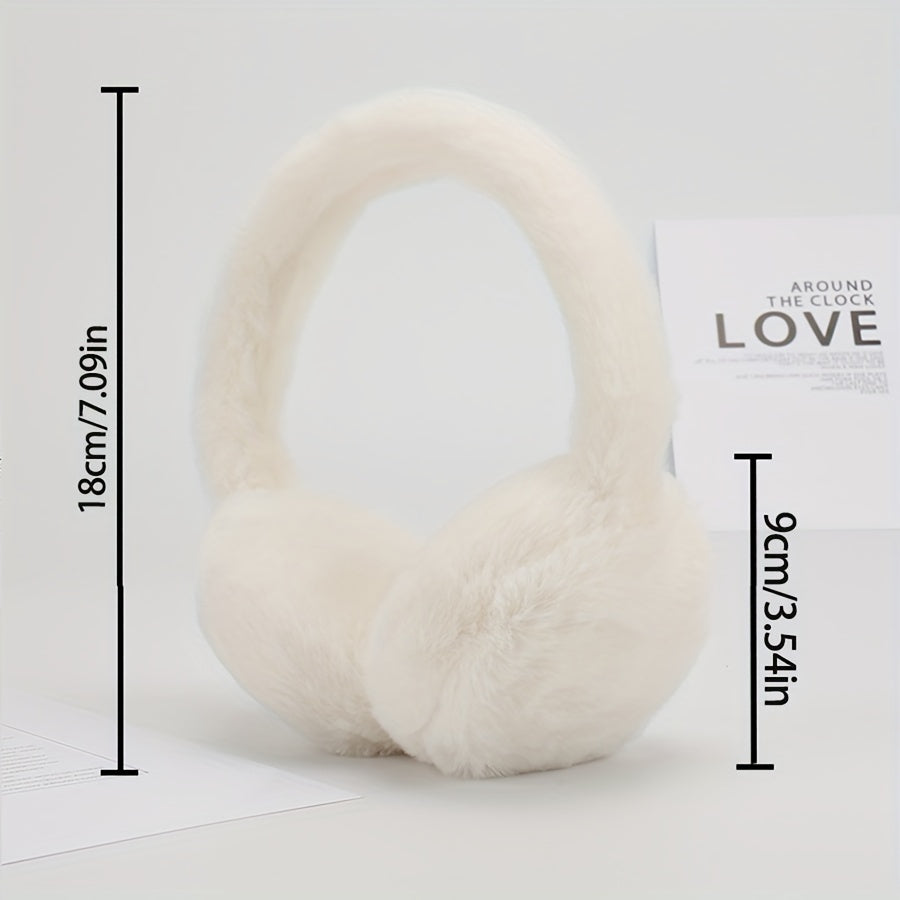 Warm Winter Earmuffs for Women Soft Cozy Flexible Fit Easy to Clean Polyester Blend