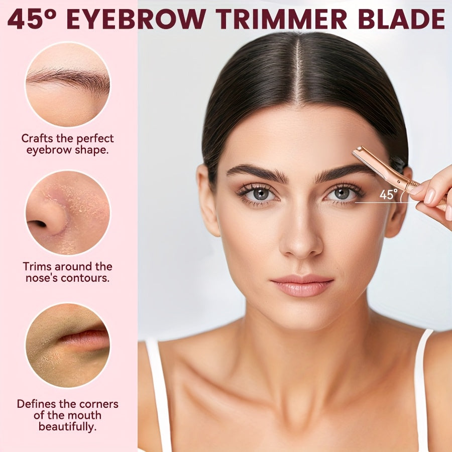 Унисекс инструмент для дермапланинга бровей бритва для лица с 13 запасными лезвиями