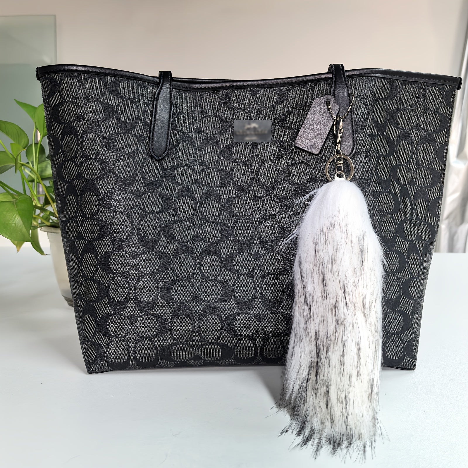 Yumshoq Plush Chic Foxqul Kalit zanjiri - Sumkalar va Telefonlar uchun Qiziqarli Hayvon Charm, Lobster Klipsi bilan to'liq, Ayollar uchun Ideal Sovg'a