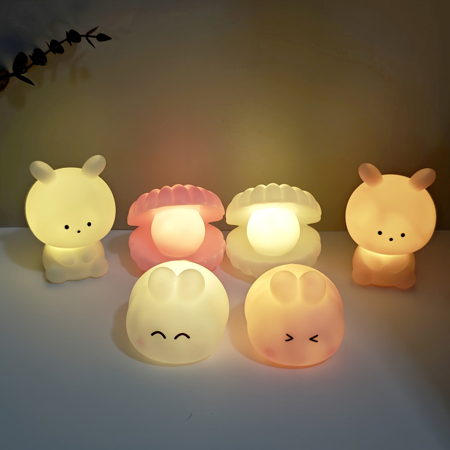 Cute Cartoon LED Night Light Battery-Operated with Switch for Kids Room Decor