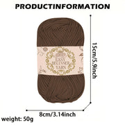 Set of 4 Acrylic Yarn Balls 50g Each for Crochet and Knitting Craft Projects