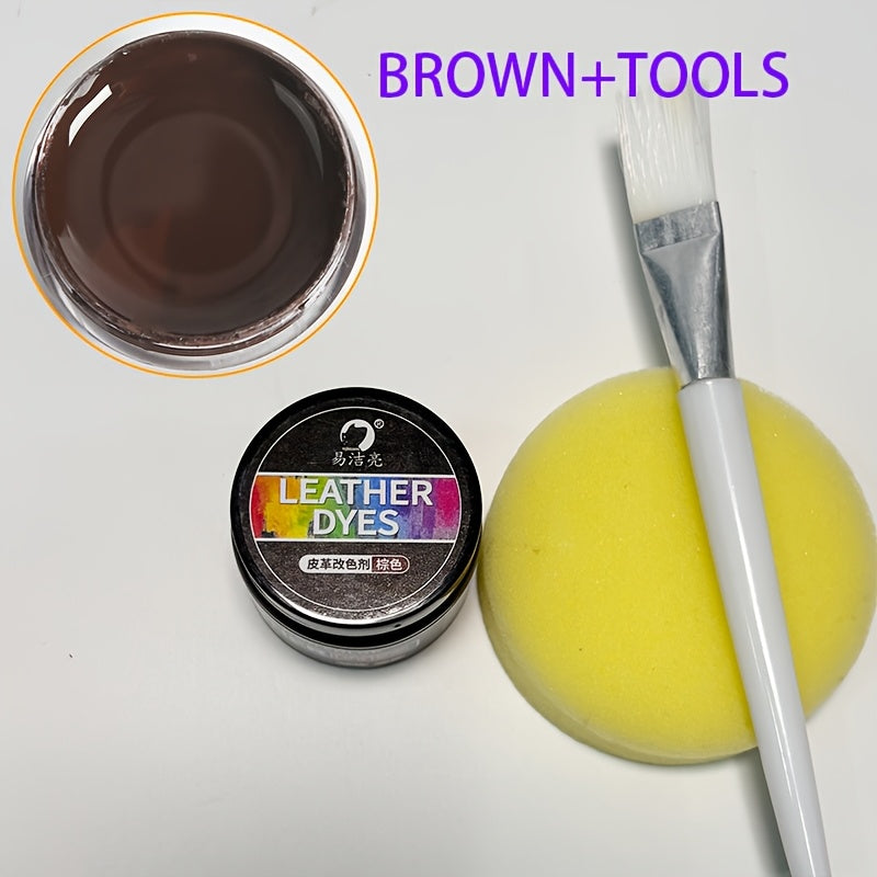 Leather Repair Kit for Shoes and Bags - Color Restoring Paste Set