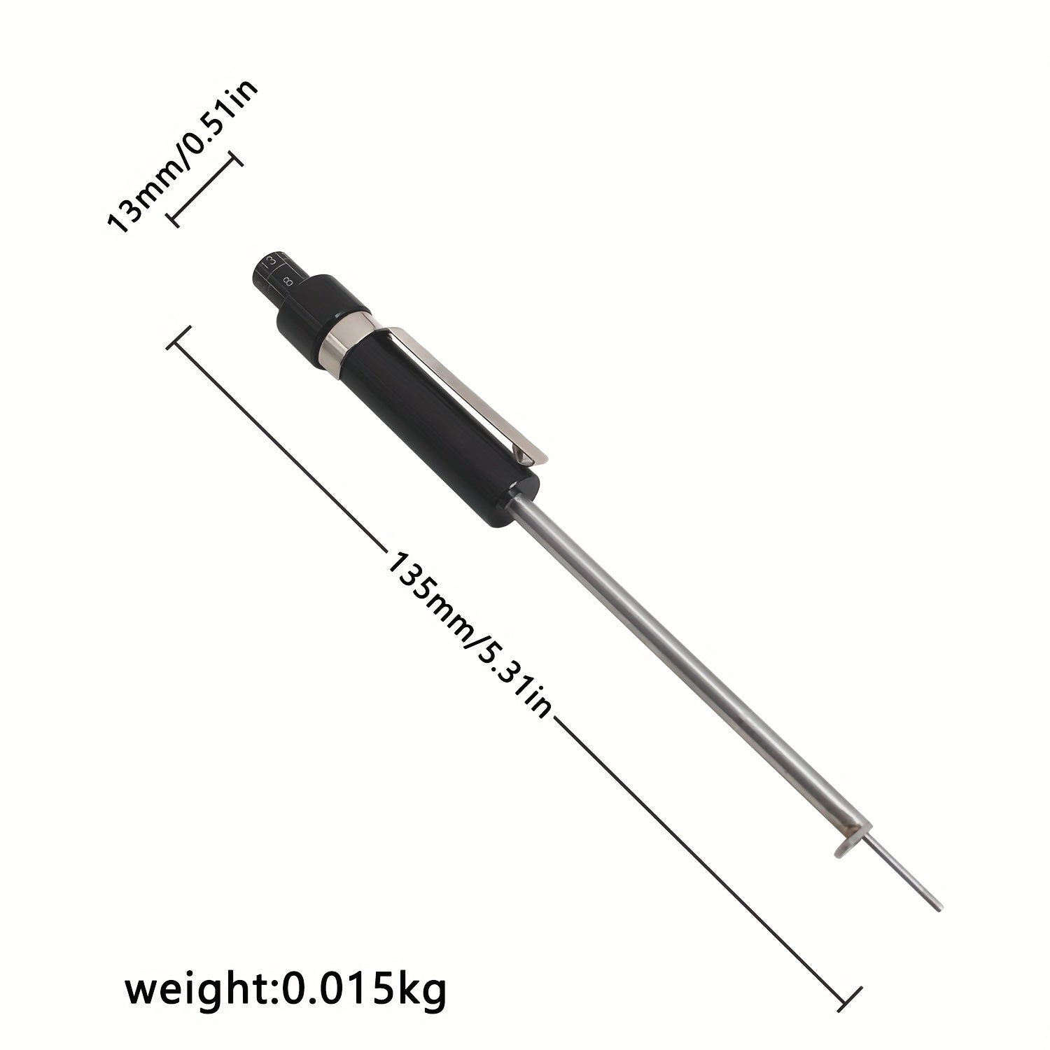 Automobile Brake Pad Thickness Gauge Tire Pattern Depth Ruler Detector