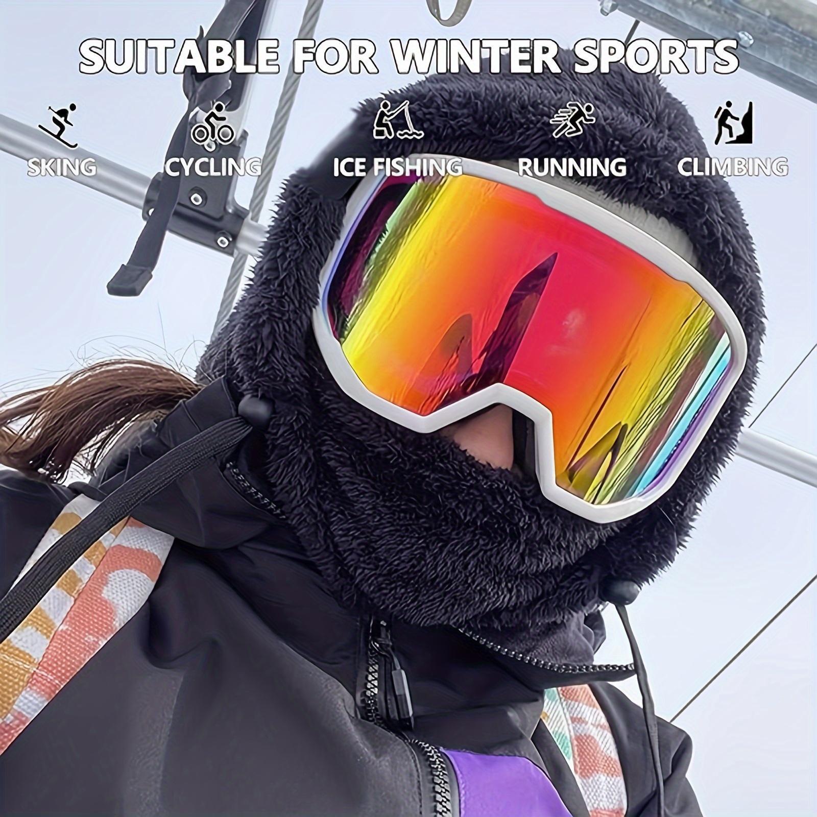 Set of 2 Windproof Fleece Ski Masks and Neck Warmers for Winter Outdoor Activities