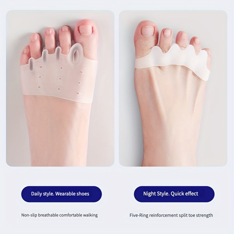 Women's Hallux Valgus Orthotics Split Toe Devices Forefoot Pads