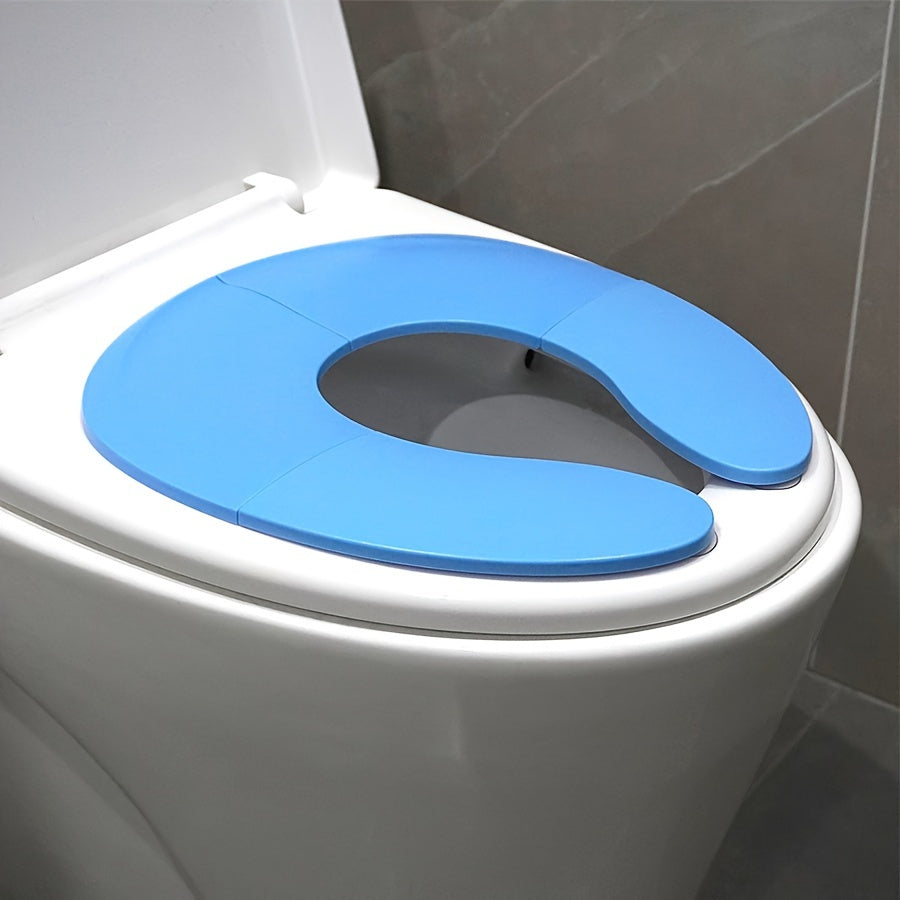 Sayohat uchun bolalar uchun portativ hojatxona stuli, sirpanmaydigan yopishqoq qisqichlar bilan