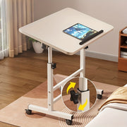 Sozlanadigan noutbuk stoli, yig'iladigan stol va balandlikni sozlash uchun pulley bilan o'qish, ofis va yotoq uchun