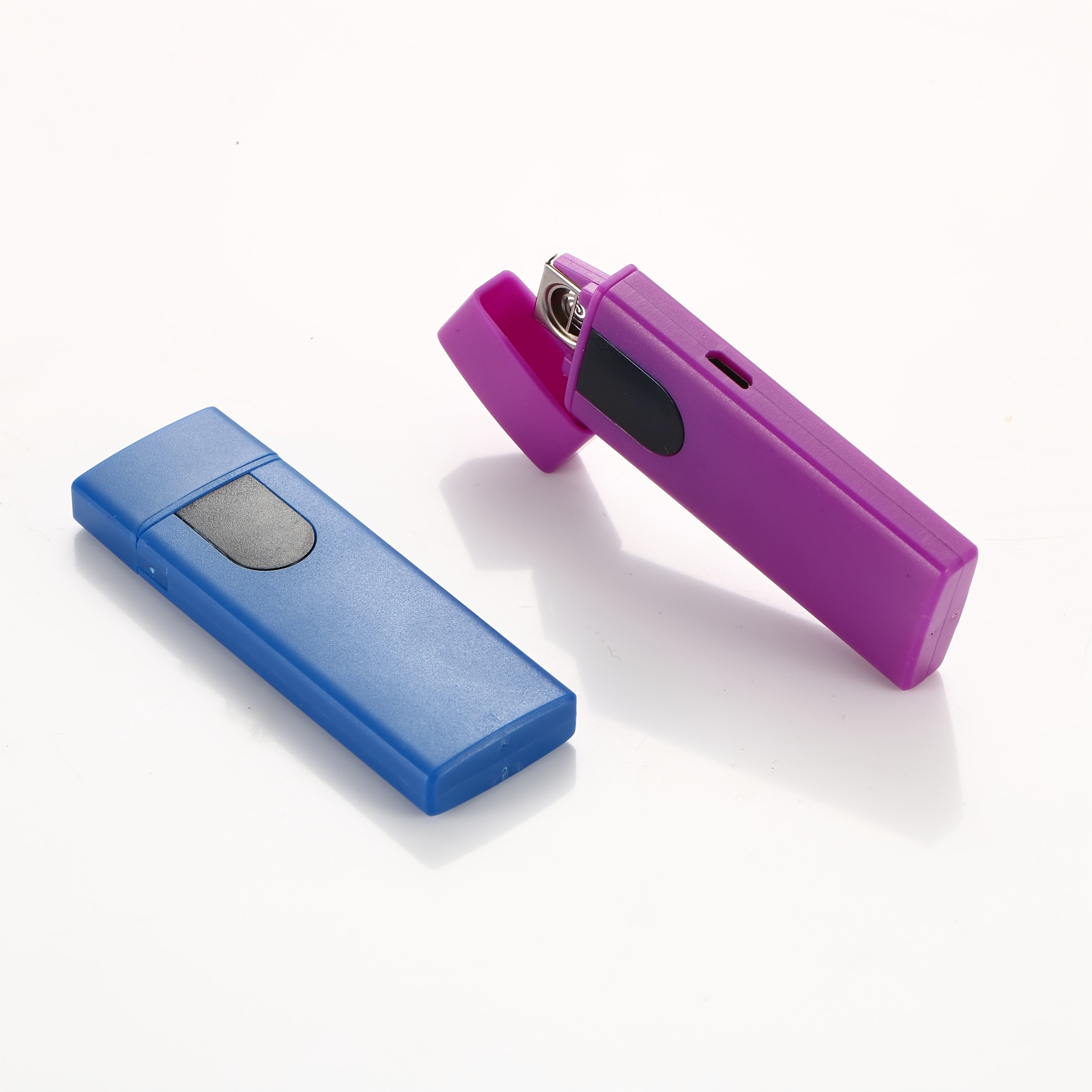 Portativ USB qayta to'ldiriladigan sensorli yondirgich, 10 rangli, sayohat uchun