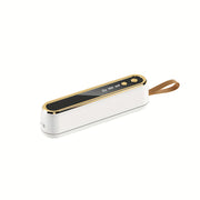 Oziq-ovqatni saqlash uchun kompakt simsiz vakuum yopishtiruvchi; qayta tiklanadigan USB/akku bilan ishlaydigan.