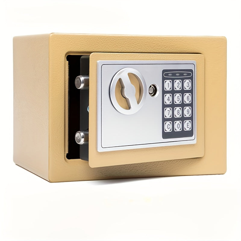 Digital Safe with Password Lock Steel Compact Storage for Home Office Cash Jewelry