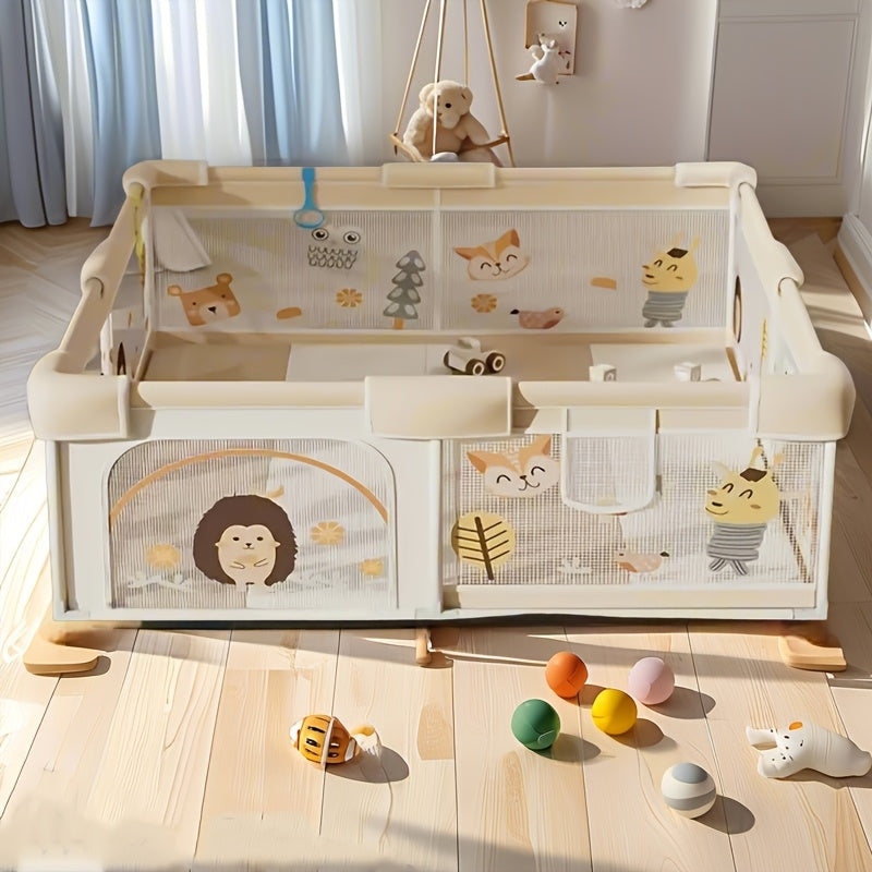 Safety Barrier for Play Areas with 8 Non-Slip Suction Cups and Multiple Sizes