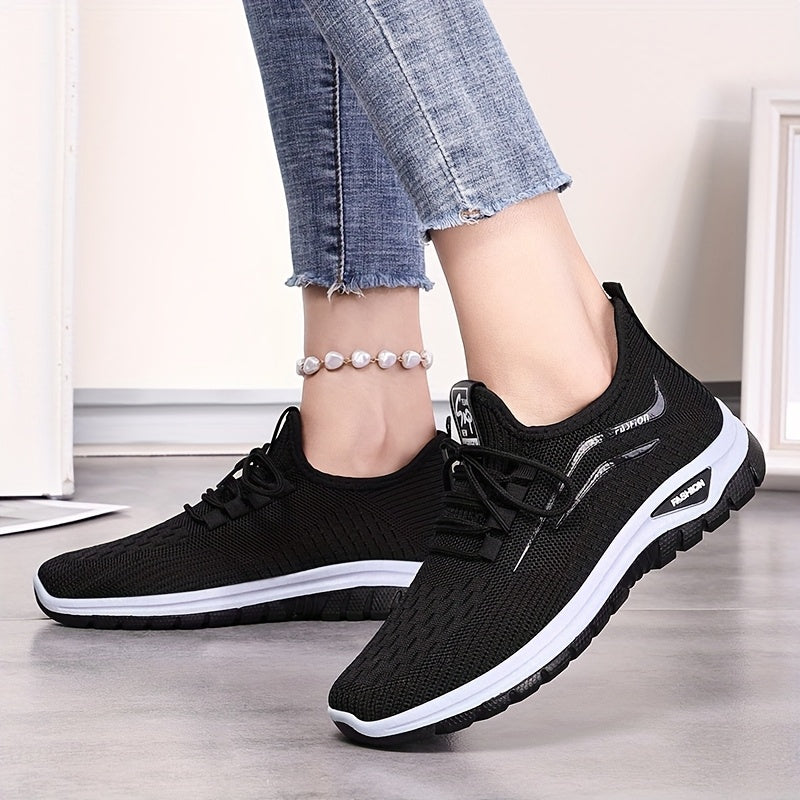 Women's Fashion Sneakers Soft Sole Breathable Fabric Casual Athletic Shoes