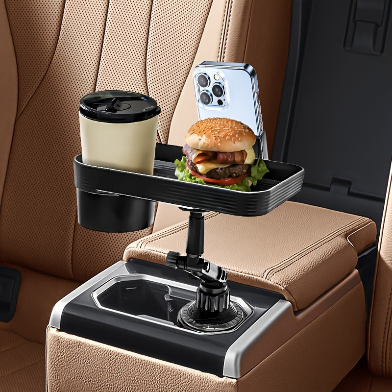 Car Organizer Tray Water Cup Holder Food Plate Mobile Phone Stand