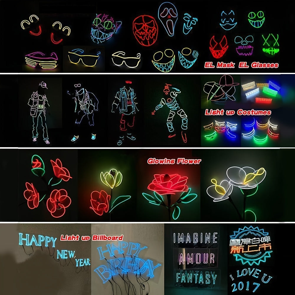 Neon Light Strip for DIY Decor Festivals Halloween Christmas Parties 360° Illumination