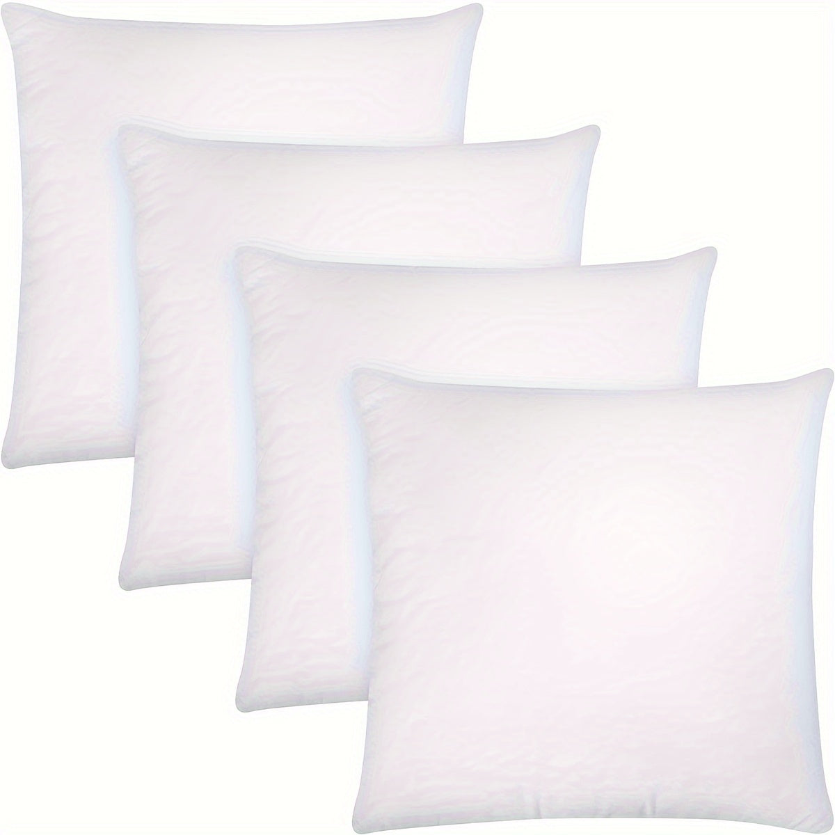 White Bedding Throw Pillow Insert 50.8x50.8 cm for Sofa Couch Bed