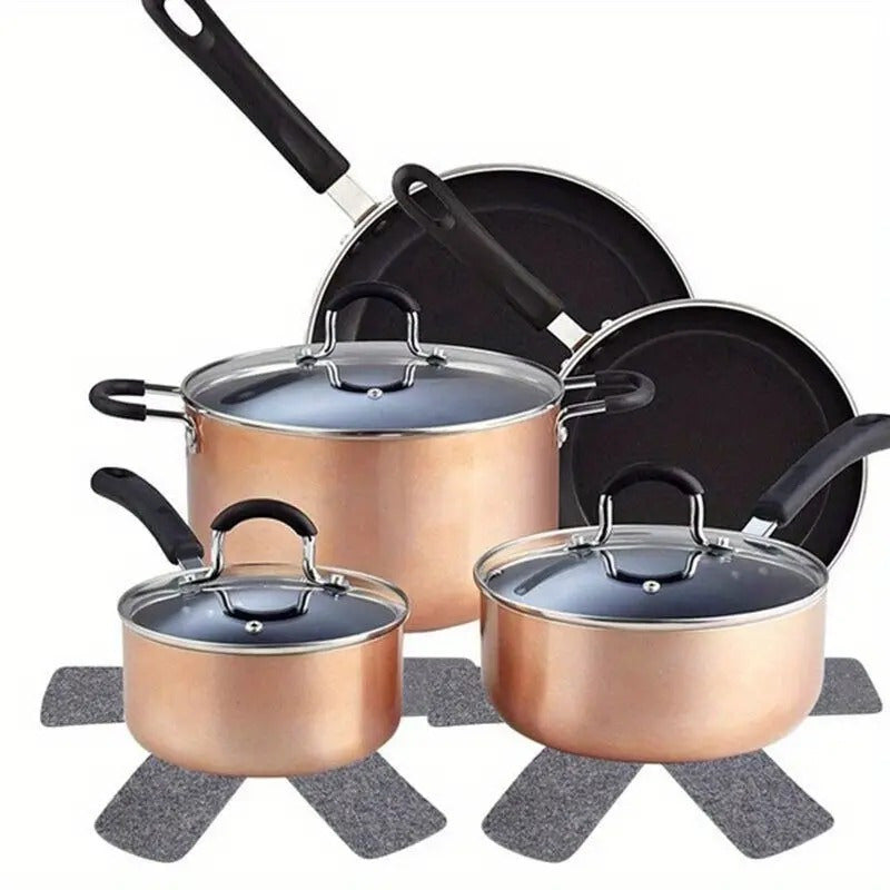 12-Piece Non-Stick Felt Pot Protectors Heat Scratch Resistant Mats