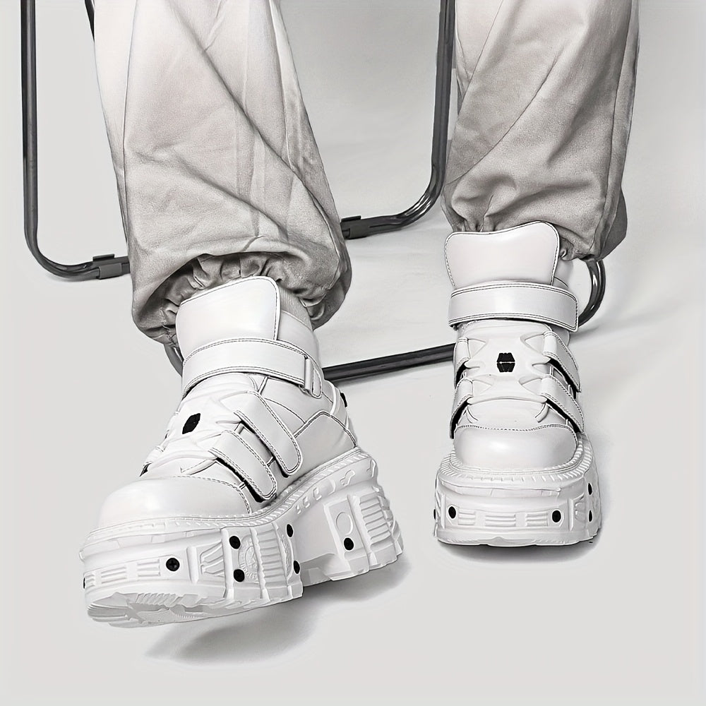 Women's Gothic Ankle Boots with Thick Platform High Heel EVA Outsole