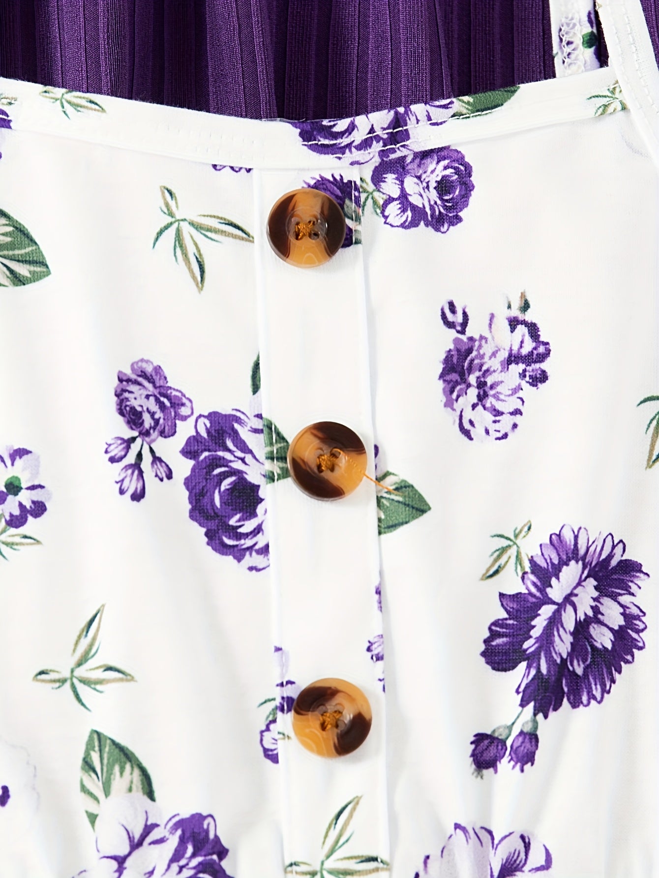 Girls' Floral Print Dress Set 3 Pieces Polyester Casual All Seasons