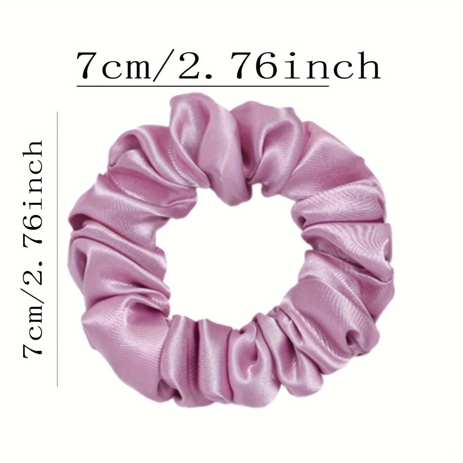 Set of 20 Solid Color Satin Ponytail Hair Ties in Earth Tones