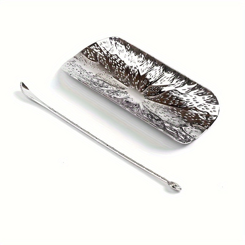 Роскошный набор металлических ложек для чая с дизайном из плетёной корзины для любителей чая