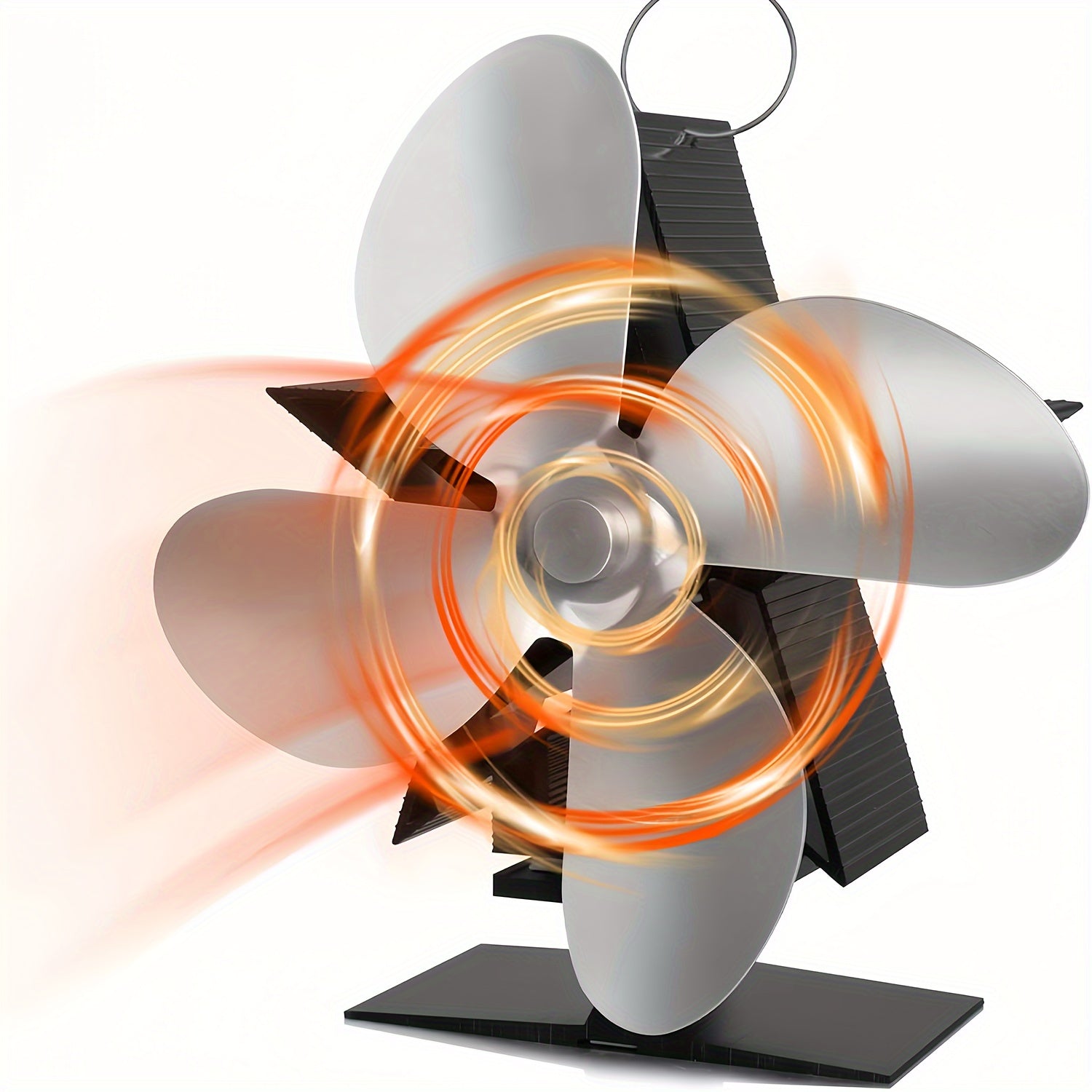 Issiqlik bilan ishlaydigan pechka ventilyatori, 4 pichoqli portativ chiqindi ventilyatori, uy qulayligini oshiradi, energiya tejashga yordam beradi va pechka ifloslanishini kamaytiradi. Siqilgan, jim va foydalanuvchi uchun qulay uy jihozi.