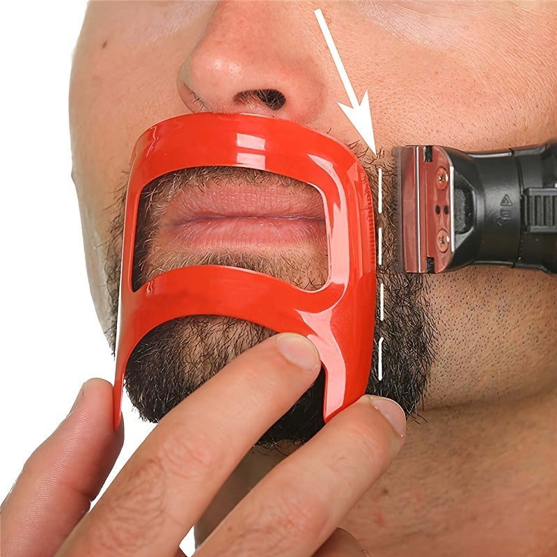 Men's Goatee Beard Shaper Trimming Tool Edge-Up Guide for Grooming