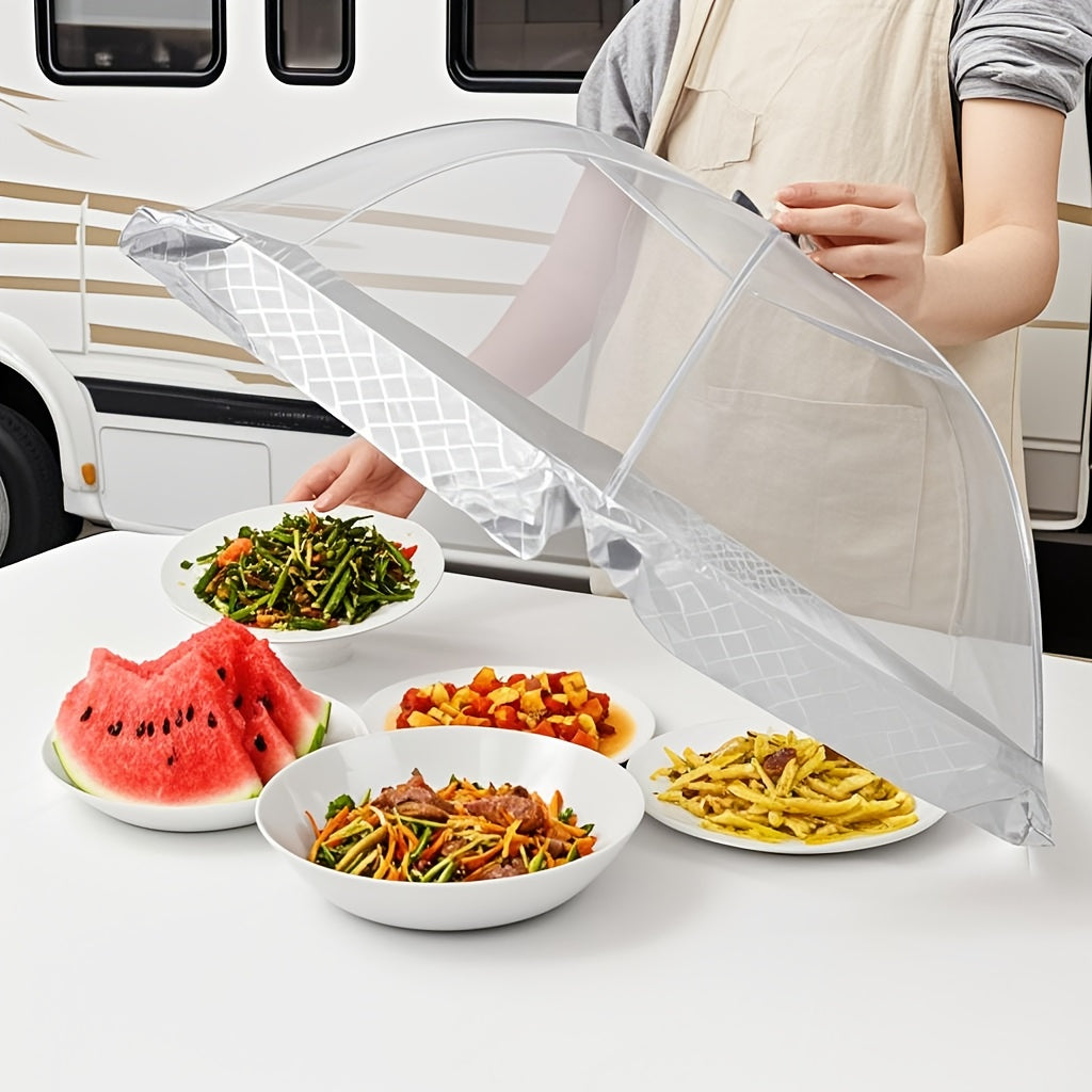 Adjustable Mesh Food Cover Foldable Reusable Dining Table Protector