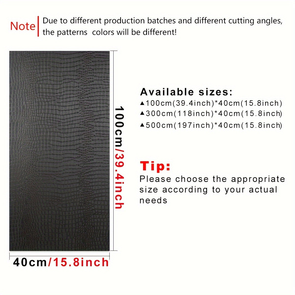 Crocodile Pattern Self-Adhesive Waterproof Wallpaper Thick Detachable DIY Room Decor