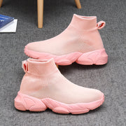 Women's Pink Slip-On Sneakers Casual Comfortable All-Season Walking Shoes