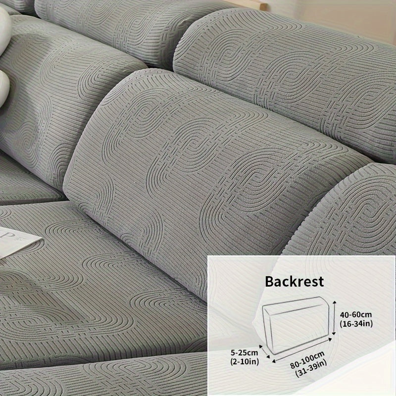 Чехол для дивана жаккард с универсальной посадкой и эластичным дизайном для защиты мебели и домашнего декора в любой комнате.