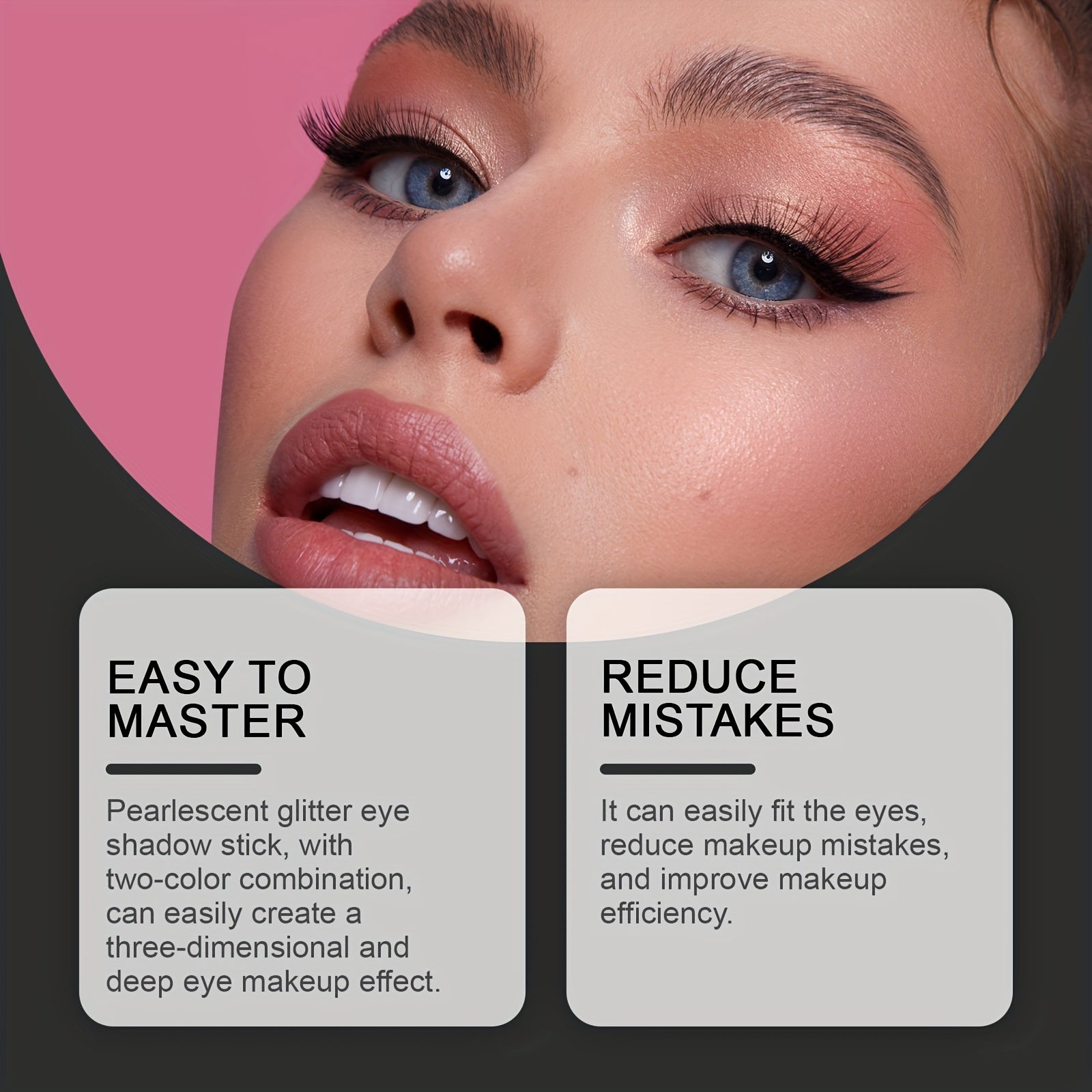 Ayollar uchun ko'zoynak cho'tkasi to'plami, boshlovchilar uchun shablonlar va qoliplar bilan