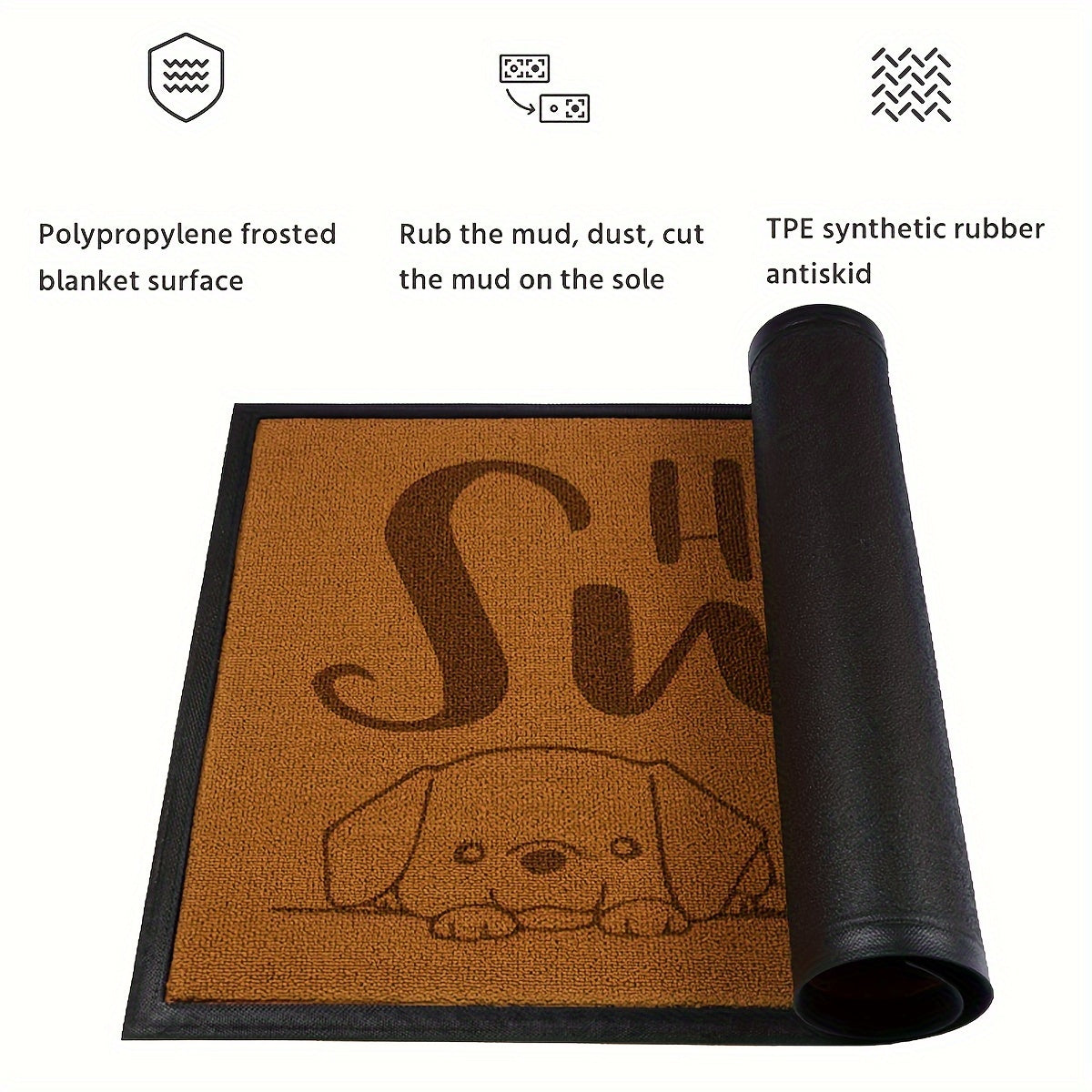 Uyga xush kelibsiz uy doormati Polyester past toʻqimalik Paisley naqshli yutuvchi