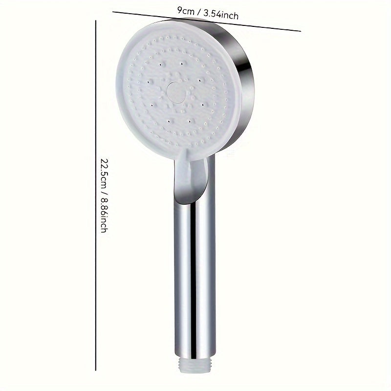 High-Pressure Wall Mounted Shower Head with 5 Modes Plastic Bathroom Fixture