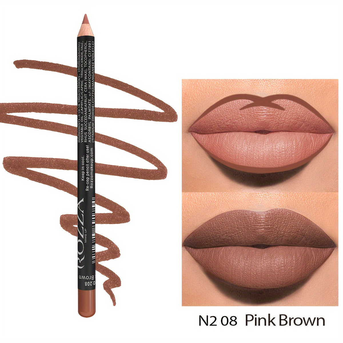 Женский матовый водостойкий карандаш для губ из бархата, стойкий, красно-коричневый