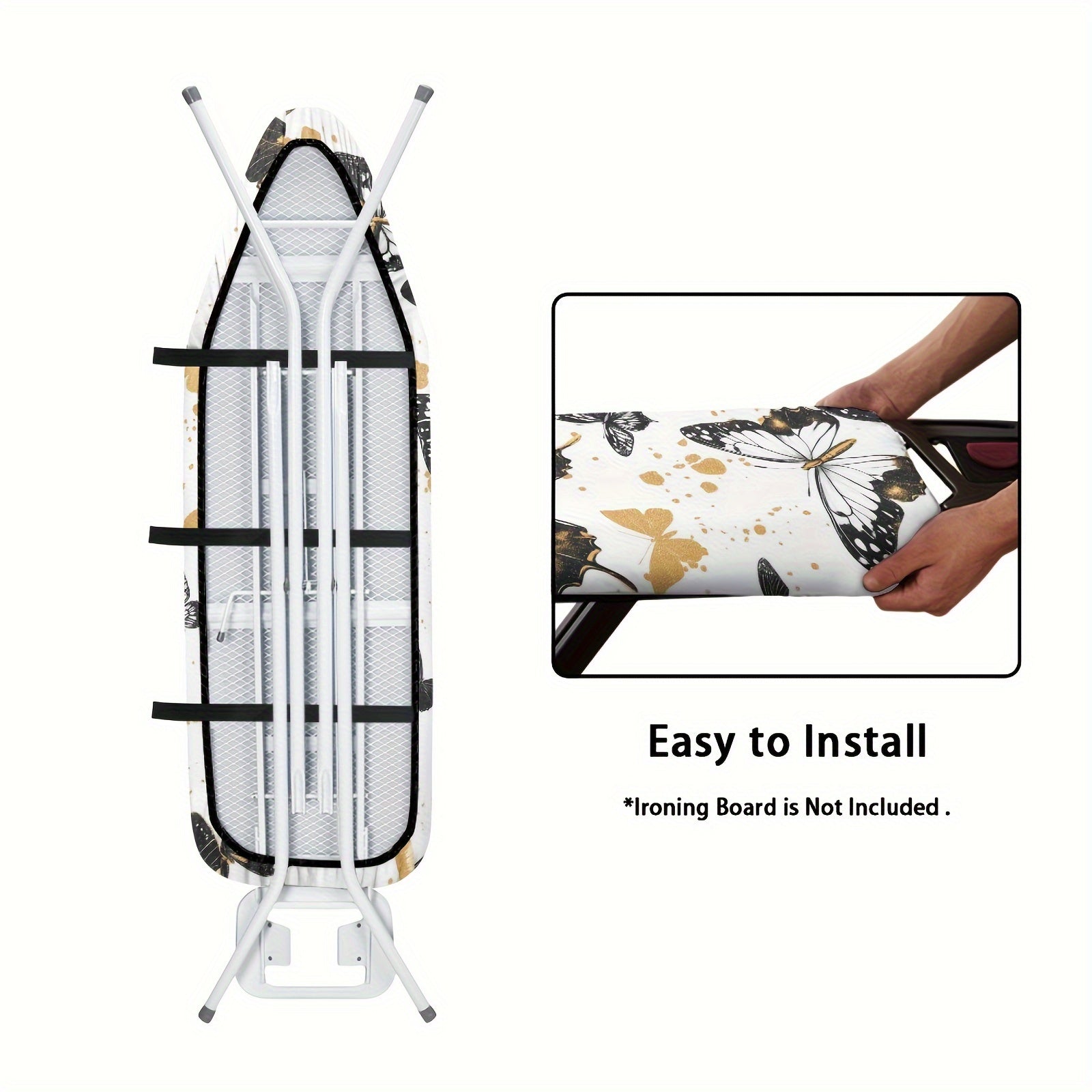 Kelebek temir taxtasi qoplami standart o'lchamdagi changdan himoya qiluvchi almashtirish aksessuari