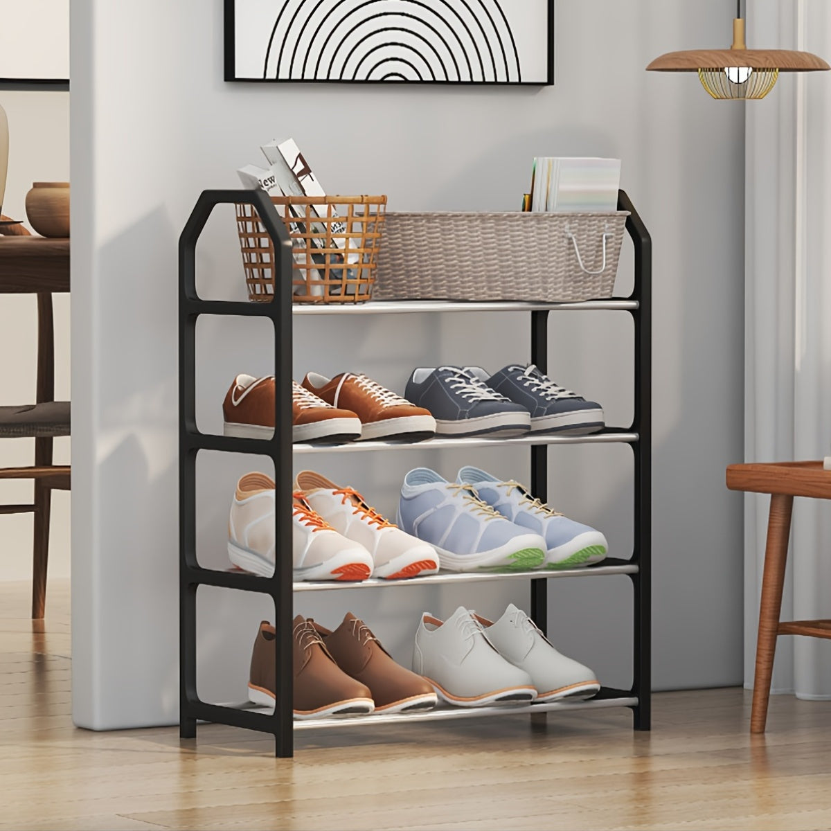 Multi-Layer Shoe Shelf Cabinet for Household and Rental Storage