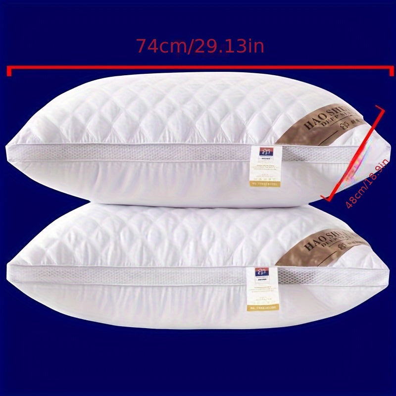 Подушка качества люксового отеля - регулируемая жесткость, прочный дизайн, легкий в уходе, идеальна для дома и гостевых комнат, чехол не включен, стандартный размер