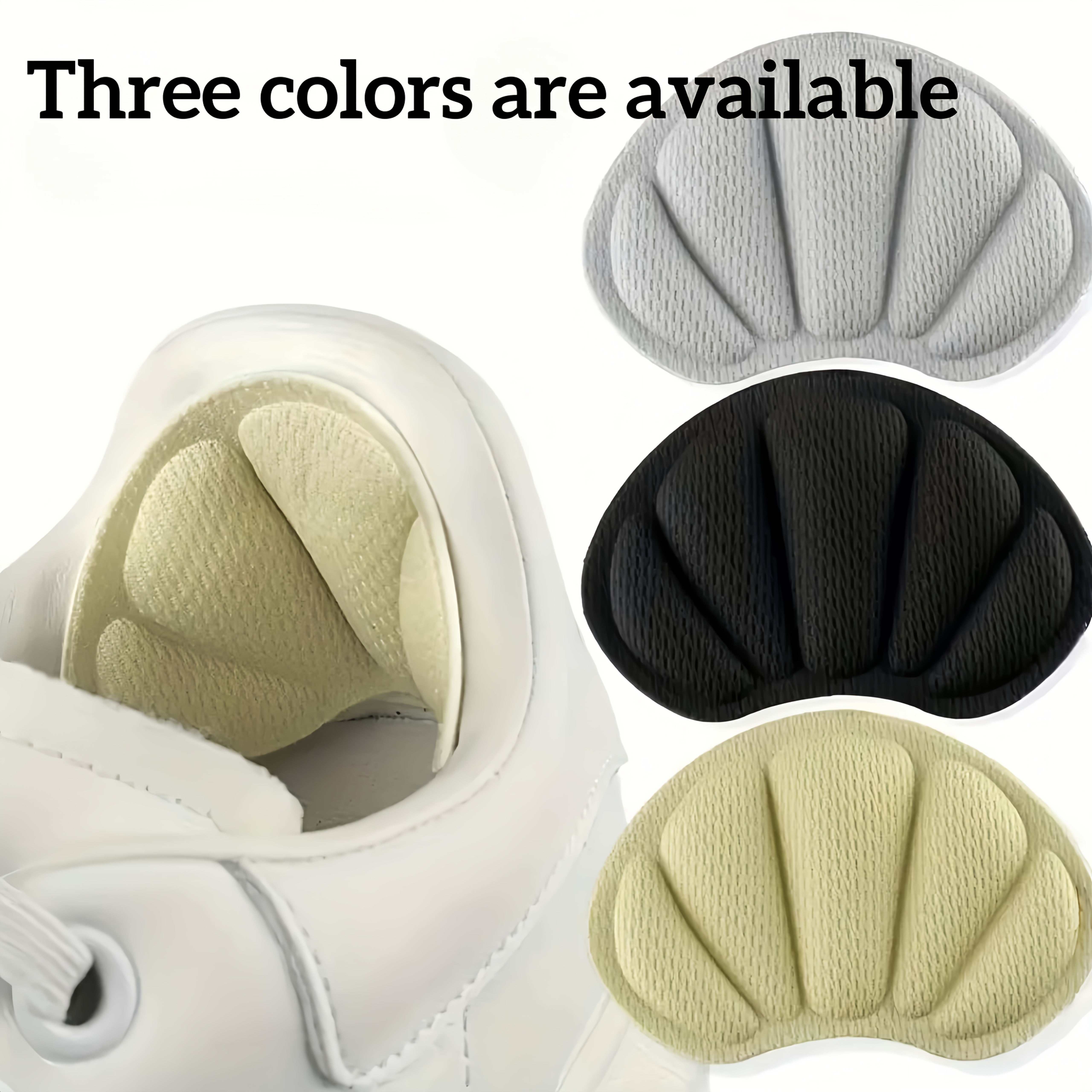 Unisex Soft Heel Pads for Shoes Reusable Protective Liners for Looseness
