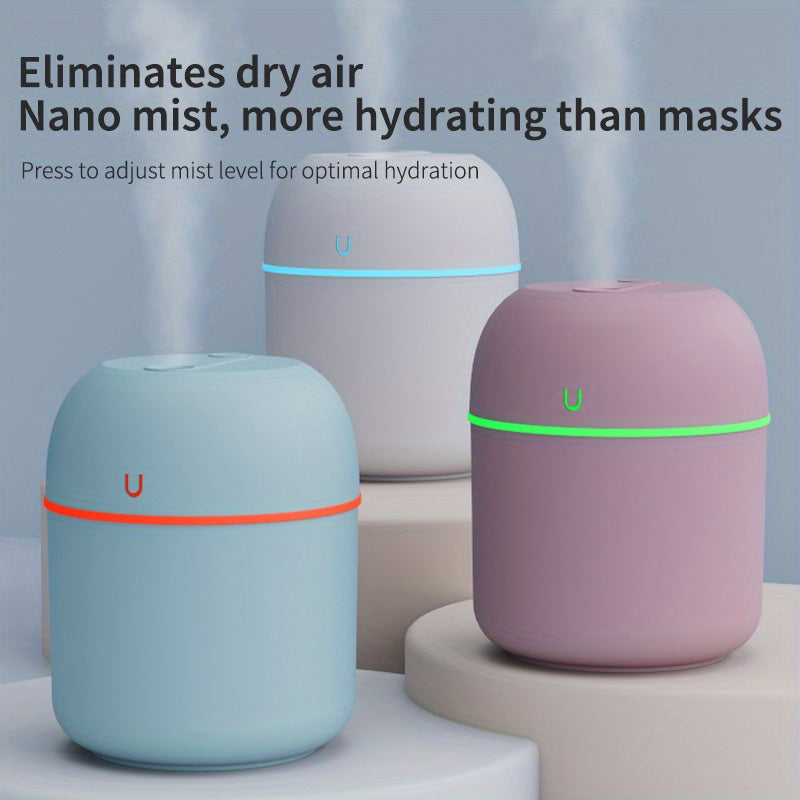 White Aroma Diffuser Humidifier with Night Light, Cold Mist, Quiet Operation