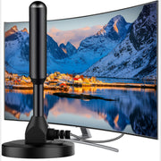 Indoor Digital TV Antenna 2025 Upgraded Magnetic Base 360° Long-Range Reception