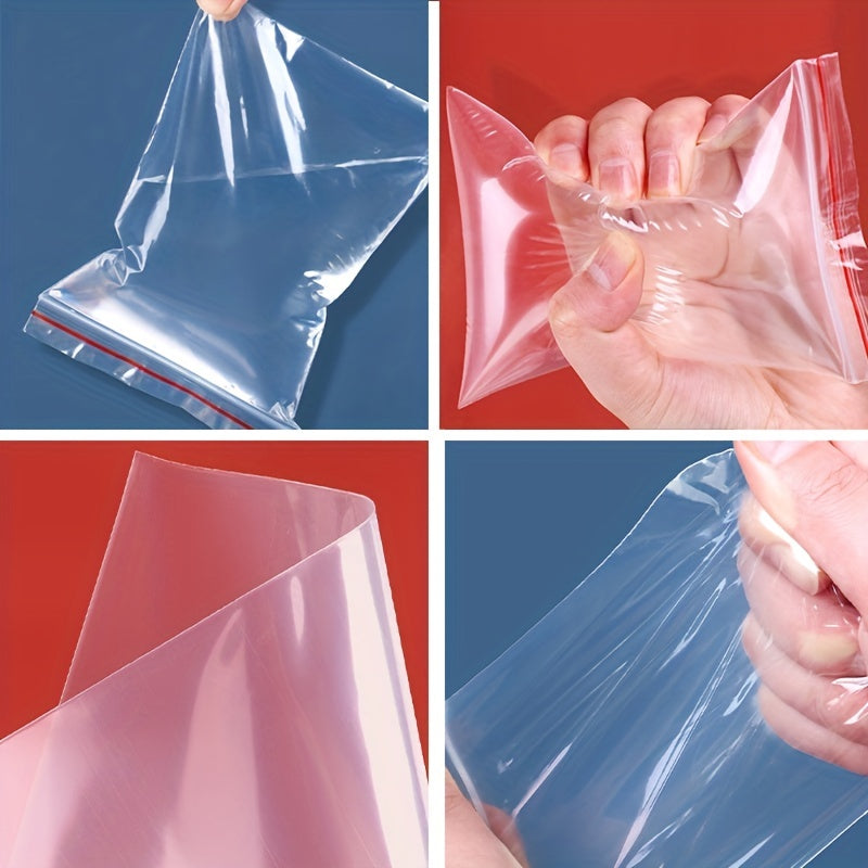 100 Gallon Plastic Ziplock Bags for Food Storage and Household Organization