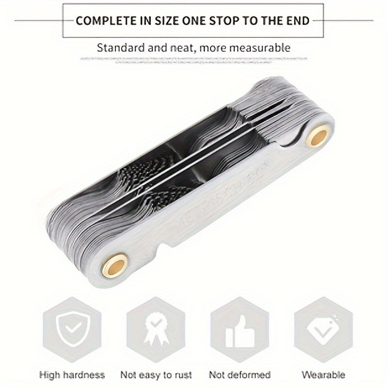 Metric and Imperial Thread Measuring Gauges for Industrial Tools Steel