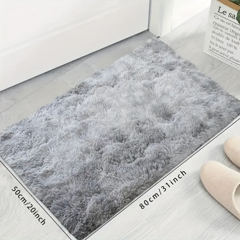 Shaggy Area Rug Non-Slip Stain-Resistant Polyester Indoor Carpet