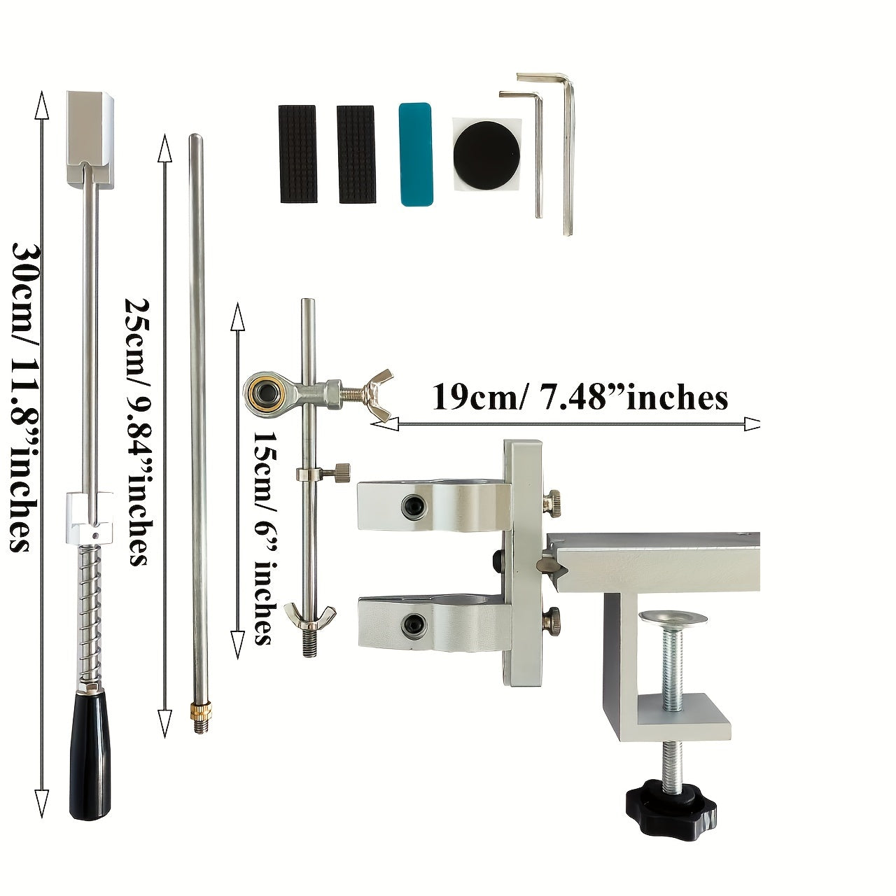 Kitchen and Outdoor Knife Sharpener Set with Fixed Angle System and Diamond Stone